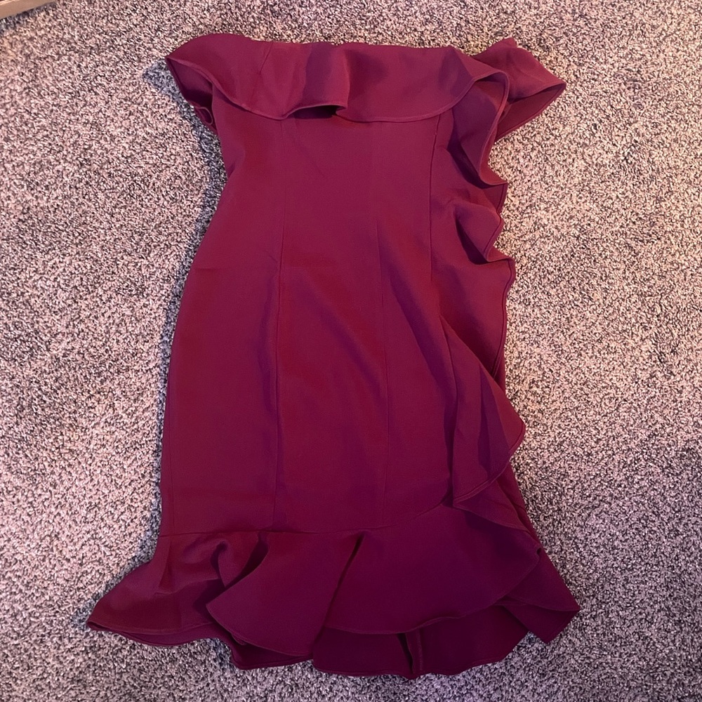 Maroon Likely Mini dress